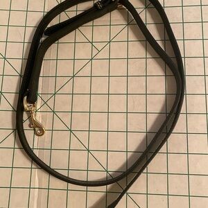 Black Leather Strap with Gold Clasp